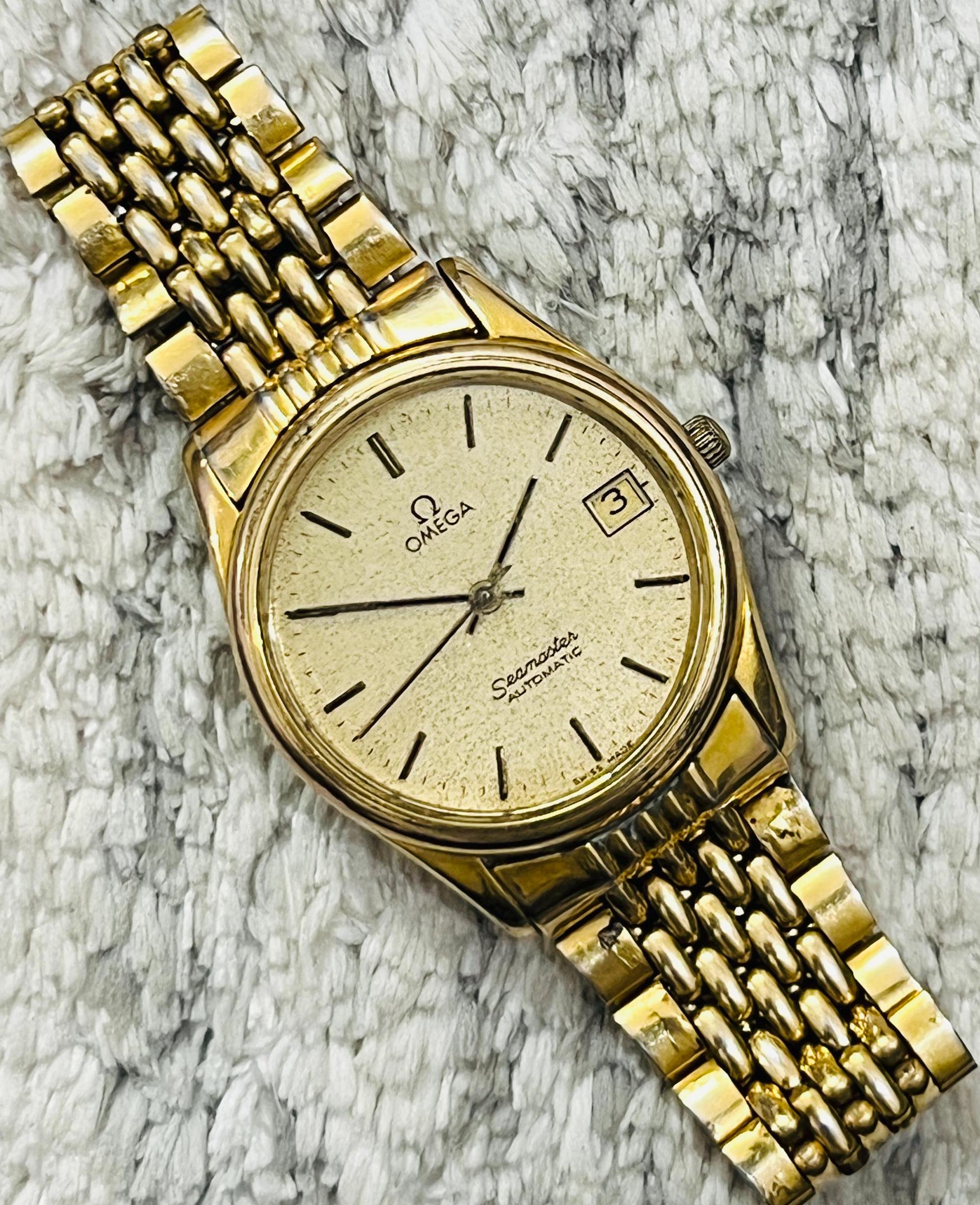 Vintage Original Omega Seamaster Automatic Gold Plated Call