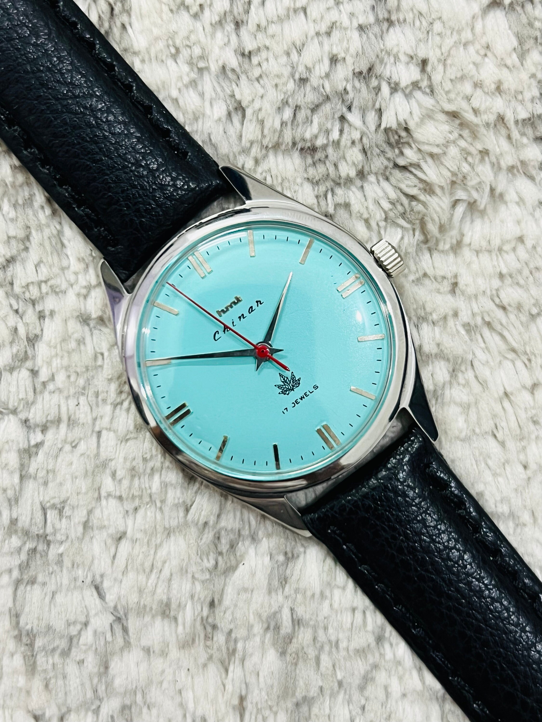 Rare - TechnoMarine Mother of Pearl Face & Teal Blue Leather Strap Watch RSQL01 TechnoMarine Sea Men main image 3
