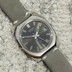 Vintage raro Seiko automático 17Jewels esfera gris @Date Japón hecho reloj de pulsera ~ Japón hecho ~ Regalo para él / ella