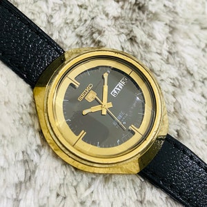 Rare Seiko 5 Mechanical Automatic Date/Day 21Jewels Movement no. 6319-7010 Japan Made Wrist Watch