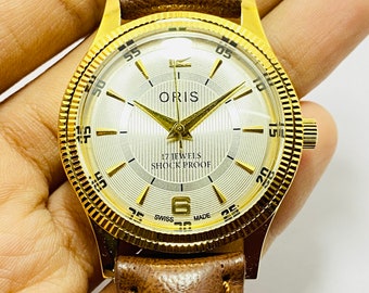 Vintage ORIS Hand-Winding Men's Watch, Swiss Made 17 Jewels