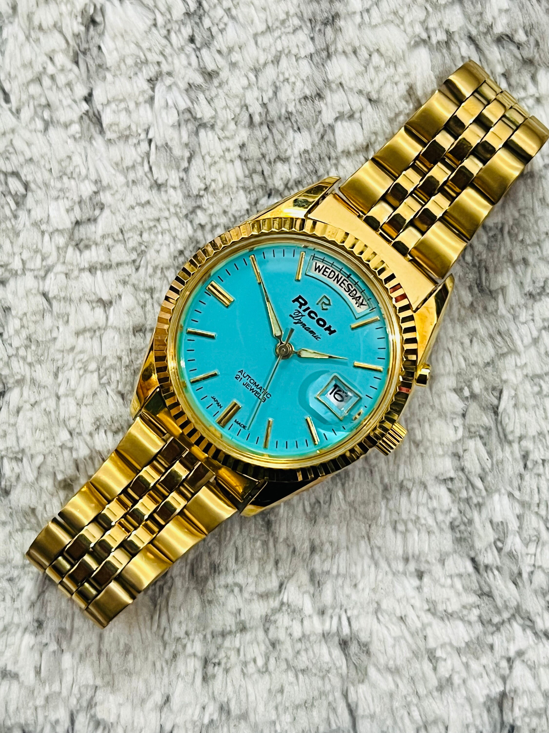Vintage Ricoh President Dynamic Automatic 21jewel Date/day Vintage Ricoh President Dynamic Automatic 21jewel Date/day