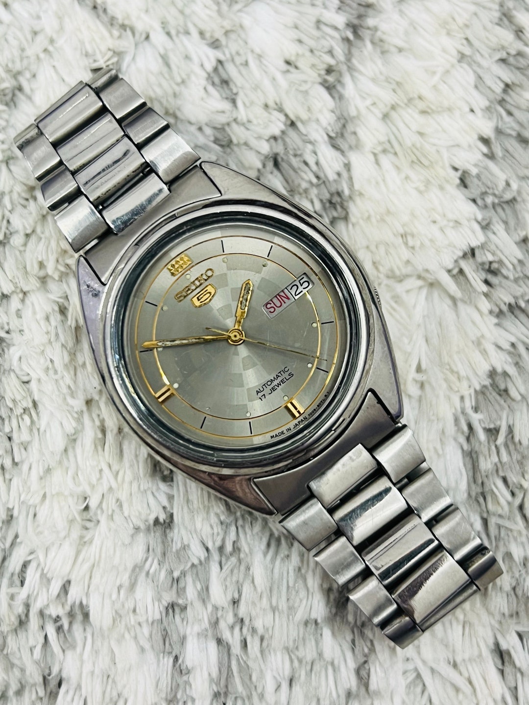 【美品】SEIKO セイコー5 自動巻き 腕時計 7009-3181 Yahoo!オークション -「seiko 5 7009」(ブランド腕時計) の落札