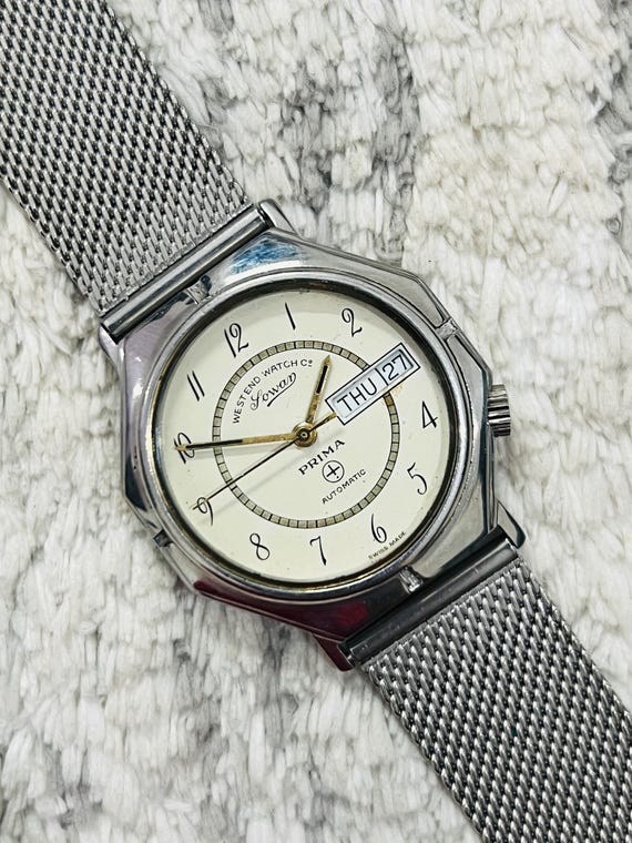 Orologio da polso da uomo vintage West End Watch Co Sowan Prima