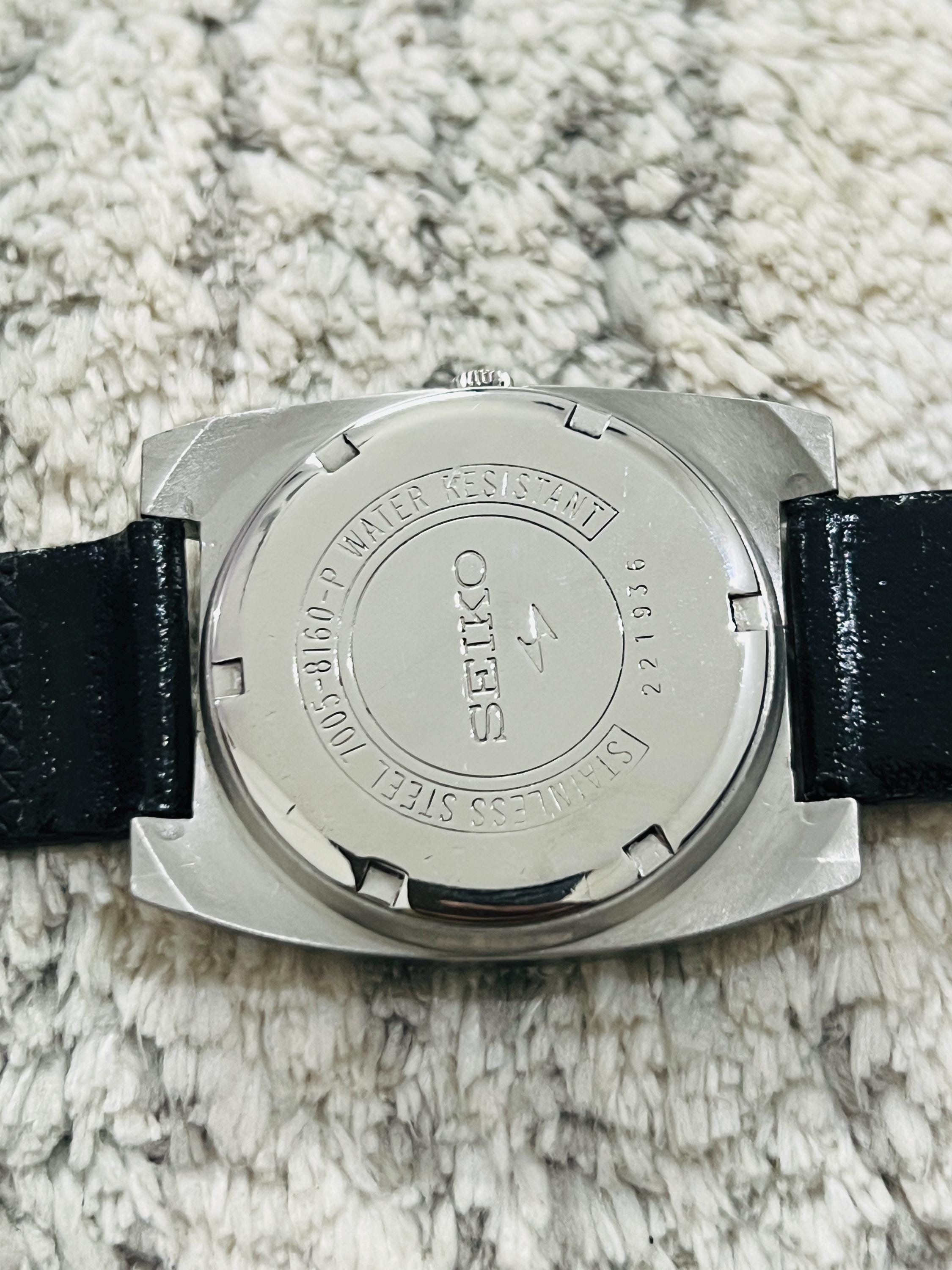 メンズ 【美品】希少 SEIKO LM 自動巻き時計 グレー文字盤 動作確認済み