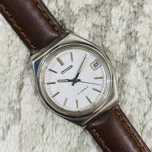 ヴィンテージ CITIZEN 自動巻き時計 黒文字盤 21 jewels シチズン オートデーター 黒文字盤 アンティークウオッチ 良品