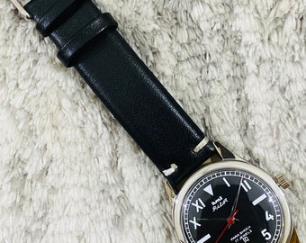 ヴィンテージ HMT パイロット 機械式手巻き ブラックダイヤル 17石