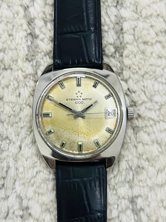 Vintage Eterna-matic 1000 Swiss Automatic Watch – Shockproof
