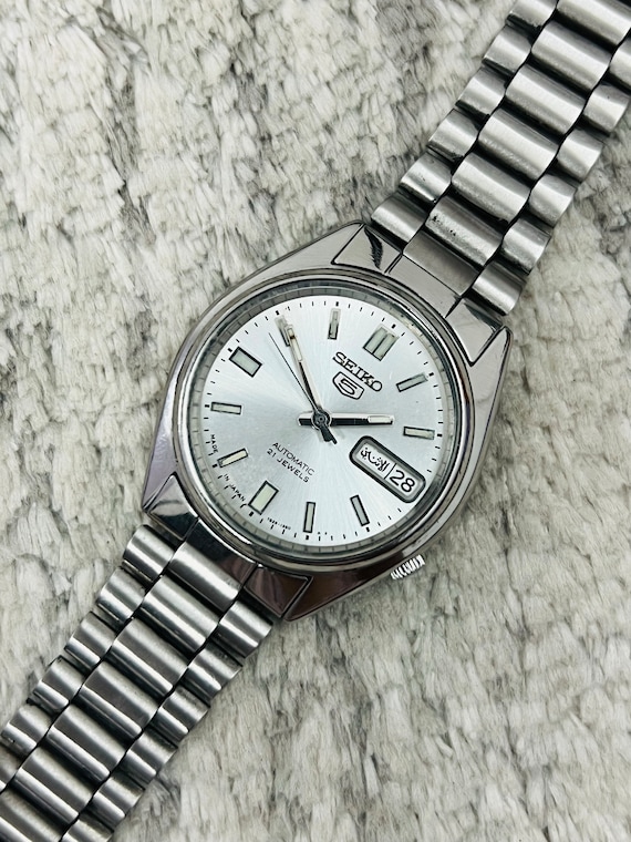 時計 SEIKO5ACTUS 21JEWELS セイコー SEIKO 5アクタス 5ACTUS レトロ感漂う希少な9面カット