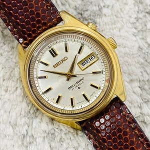 Vintage Rare Seiko Bell-Matic 4006-7020 White Dial With Golden Case Automatic 27Jewels Date/Day Wrist Men’s Watch~ Japan Made~ Gift for him
