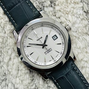 Vintage Authentic Rare HMT ADSL 03 Automatic 21Jewels White Dial @Date Mens Wrist Watch~ Made in India~ Christmas Sale