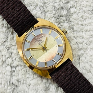 Vintage Favre Leuba Geneve Double Shade Dial Mechanical Handwinding 17Jewels Cal 101 Swiss Made Wrist Watch~ Swiss Made~ Gift for him/her