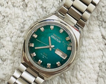 ヴィンテージ セイコー アクタス SS 23 ジュエル 自動巻き グリーン