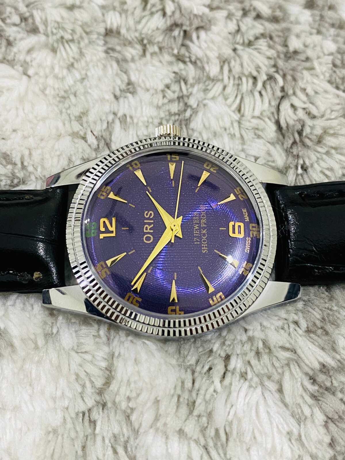 時計 Oris vintage ANTI SHOCK 17JWELS Vintage 70's Gold Plated Oris 17 Jewel Ladies Watch Anti