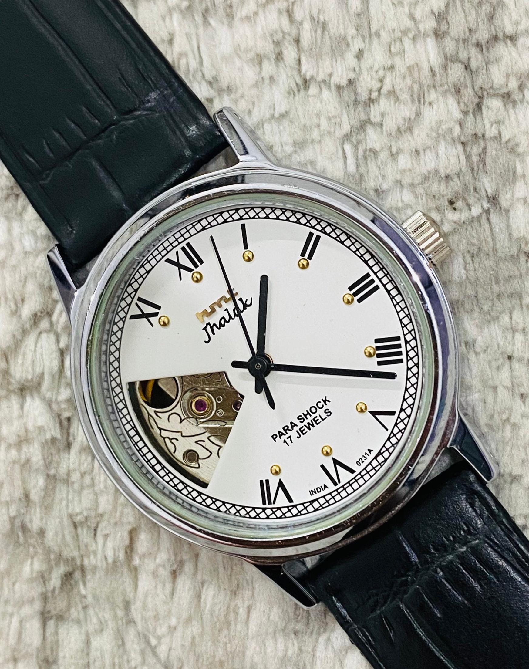 Rare Original HMT Jhalak Mechanical Handwinding 17jewels White