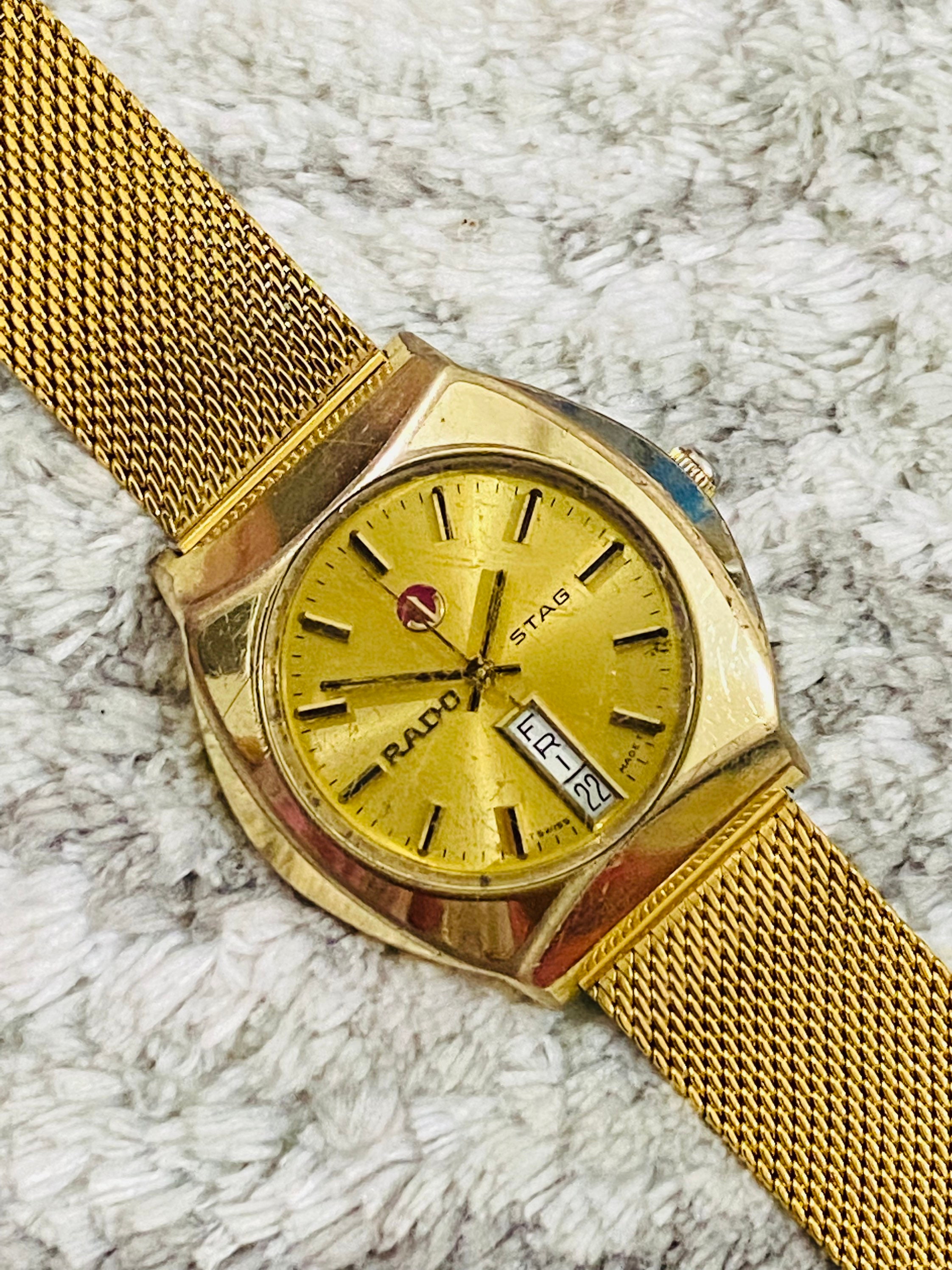 ヴィンテージ ラドー STAG 自動巻き メンズ ウォッチ 35 mm ドレス