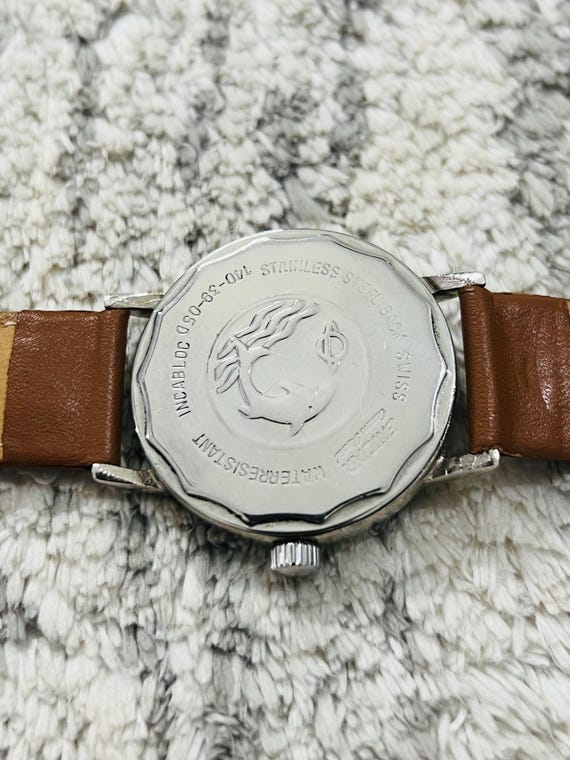 Vintage Enicar 17 Star Jewels Manual Winding Black Dial Swiss Made