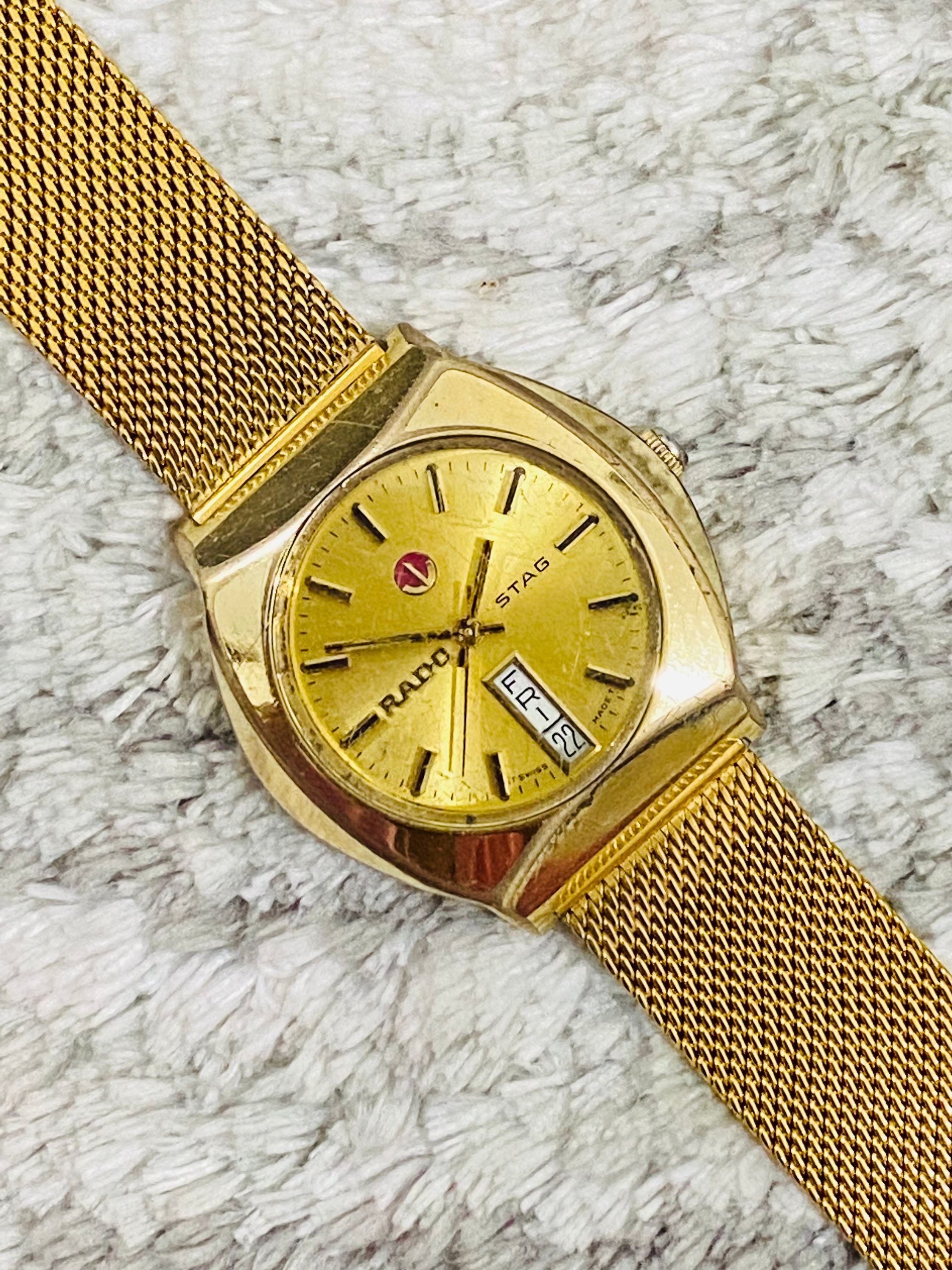 Vintage Rado STAG Automatic Gents Watch 35mm Dress Watch Day date6