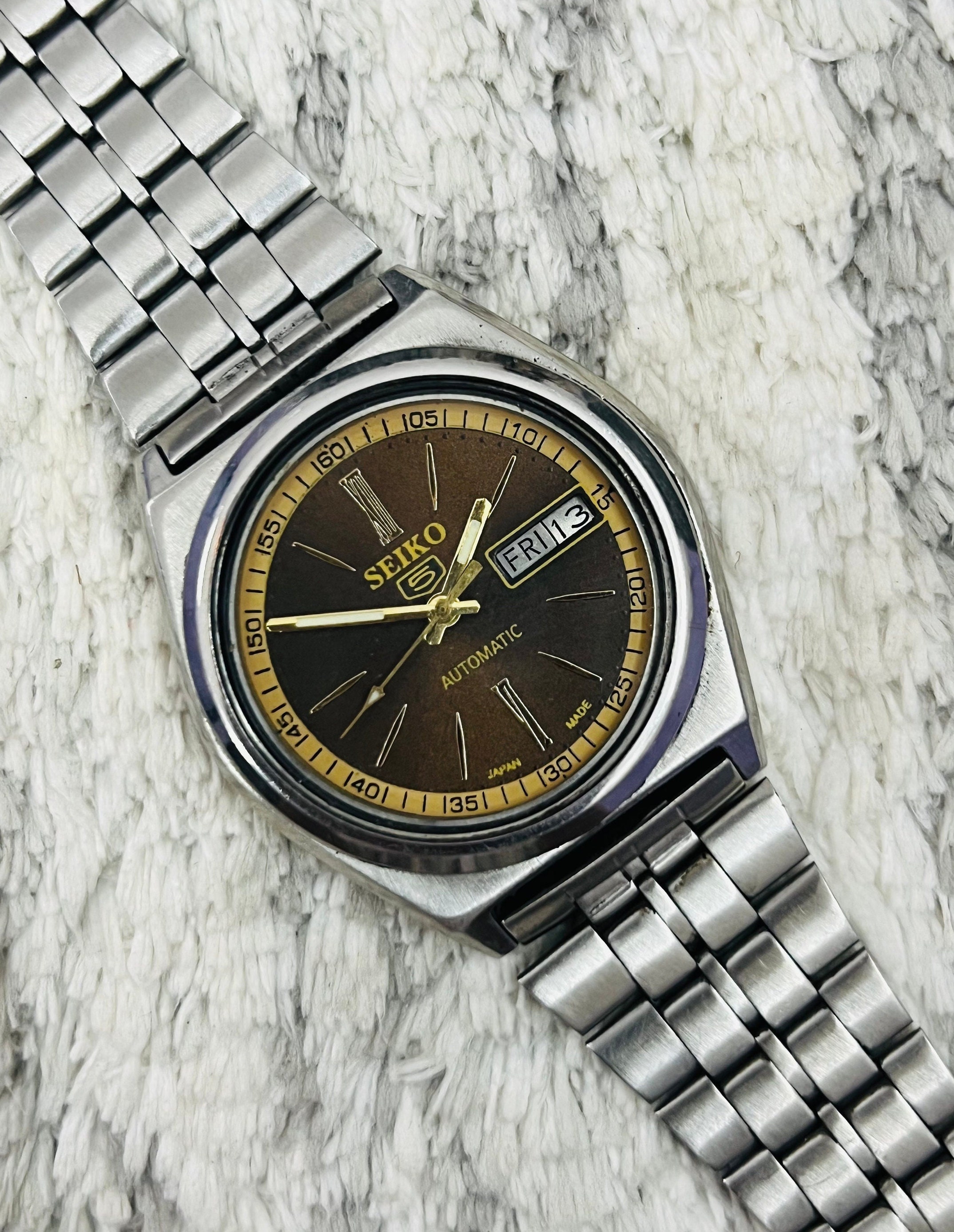 Seiko Brown Dial - Etsy Seiko Brown Dial - Etsy