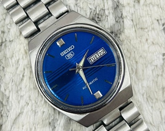 希少【SEIKO5】セイコー　ビンテージ　レーシングダイヤル　ブルー il_340x270.6341271468_psck.jpg