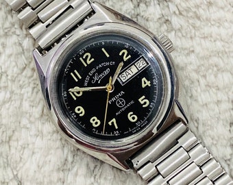 Vintage 60's West End Watch Co. Sowar Military Watch -Swiss