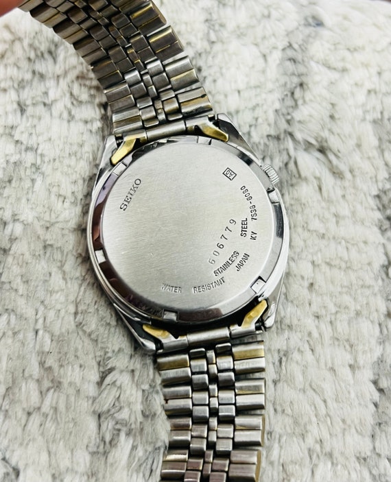 Vintage Rare Seiko 5 Automatic Golden Dial Movement No.7s36-6080