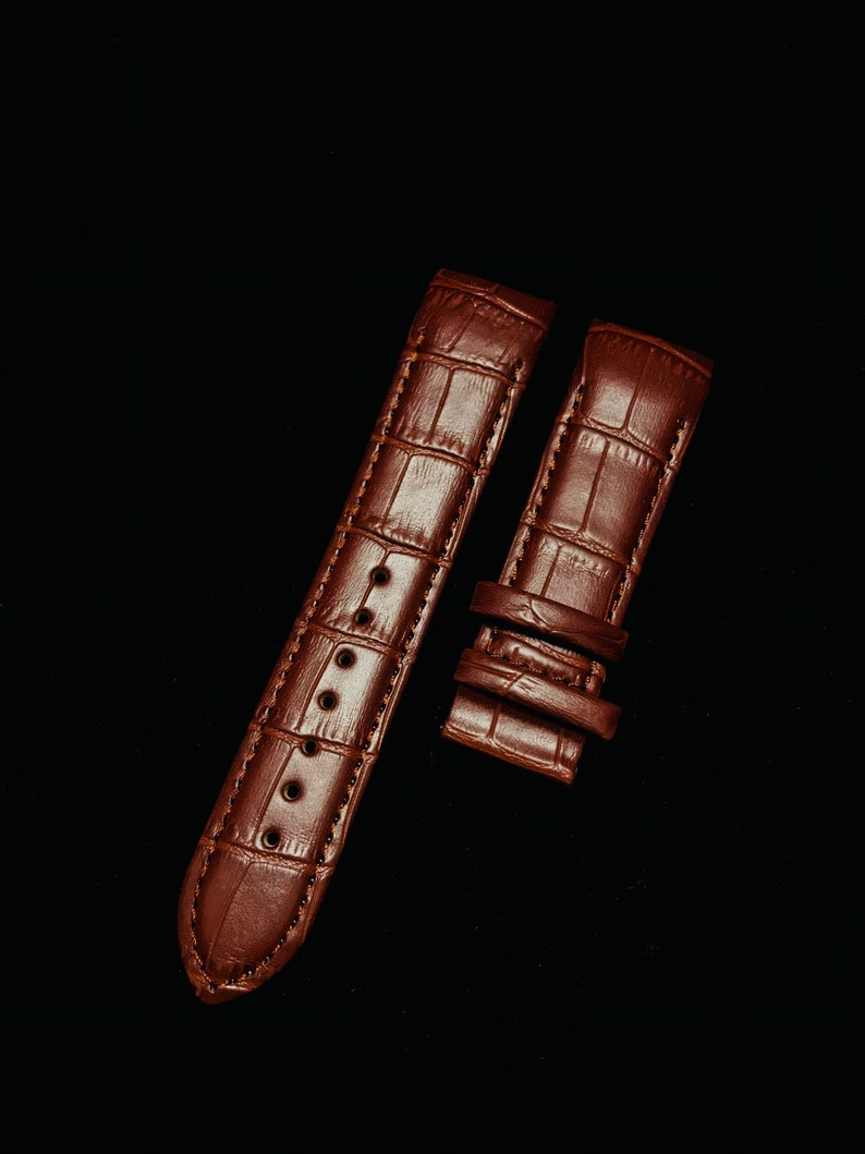 New Tissot 18mm Brown Genuine Leather Strap for Tissot watches.