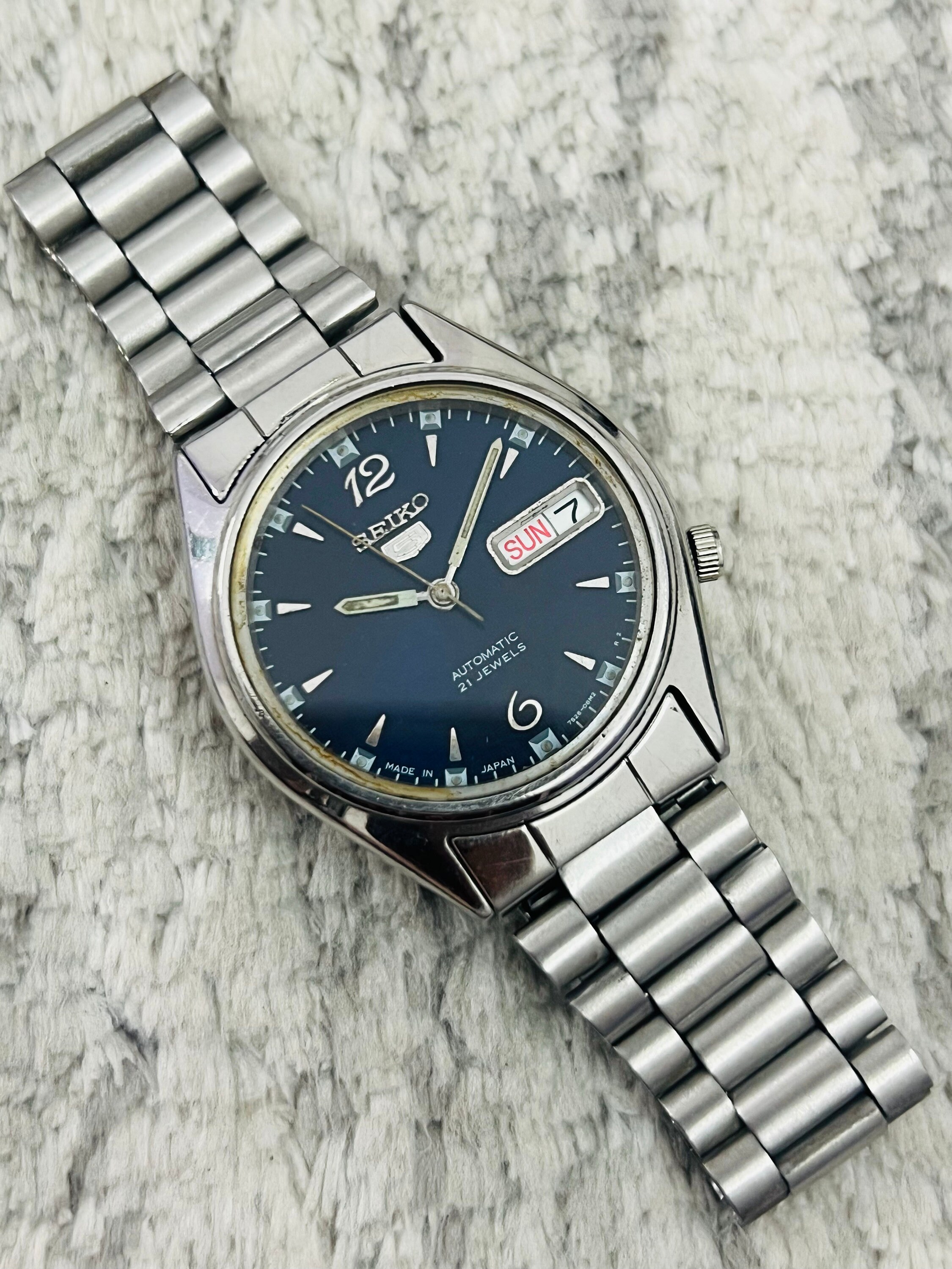 seiko5 ヴィンテージ Vintage Seiko 5 Mechanical Automatic Black Dial 21jewels