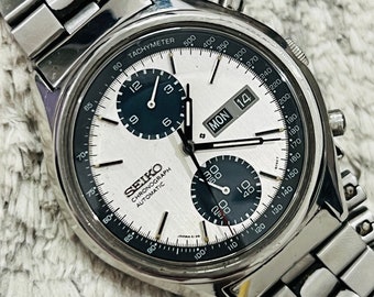 Vintage Seiko Panda Chronograph Date & Day Movement No 6138-8020