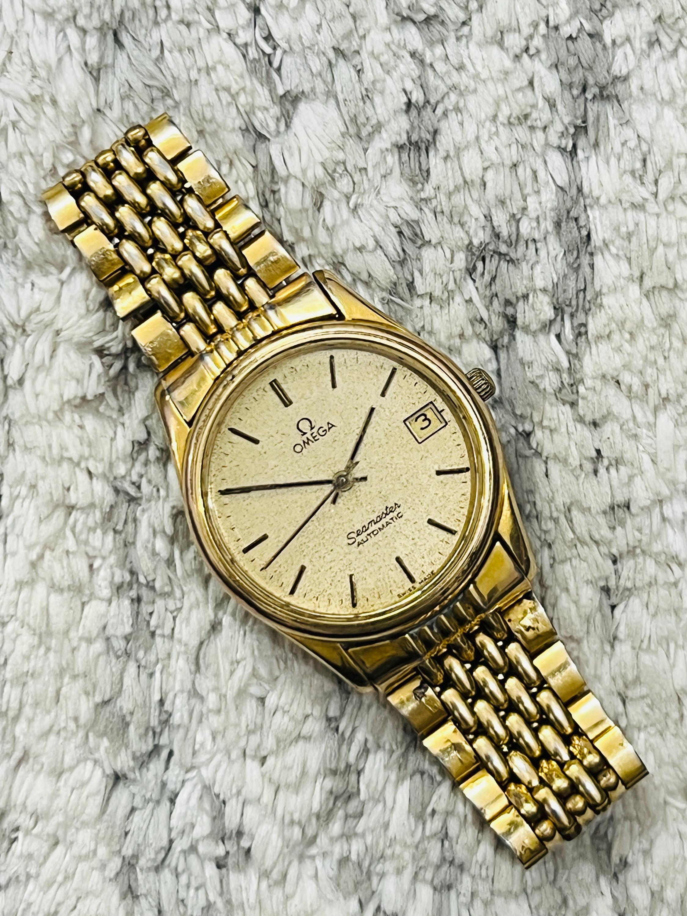 OMEGA オメガ AUTOMATIC 14K GOLD FILLED 腕時計 Vintage OMEGA men's automatic watch Ref.G6213 cal.351 14K gold