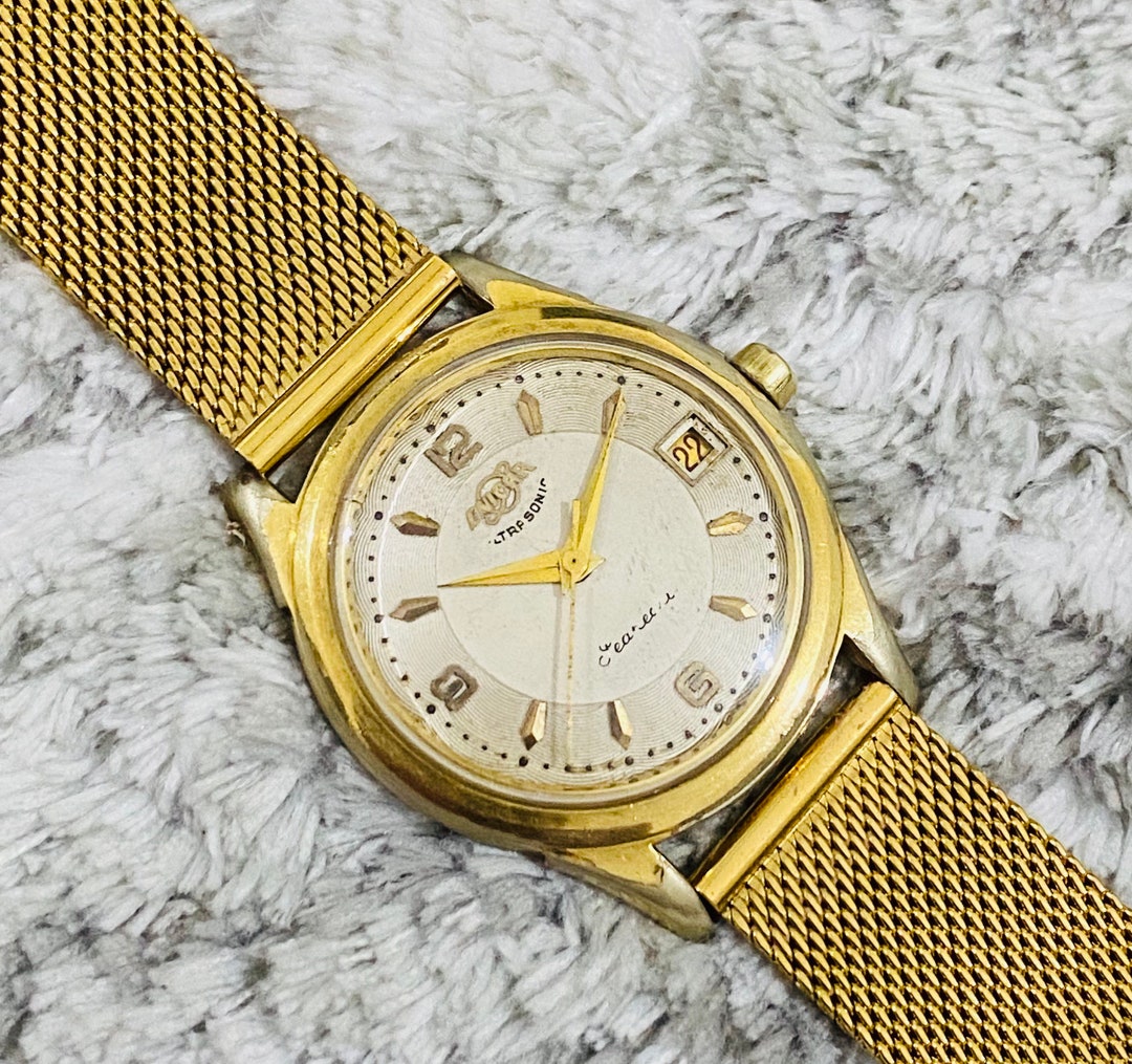 14K ENICAR ULTRASONIC /アンティーク/不動/スイス製 Enicar Ultrasonic, Vintage Swiss Mechanical Watch from