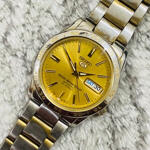 新品　未使用　希少品GLOBE SAGANO Clearwater 26インチ Seiko 5 Gold Automatic 21 Jewel Movement No.7s26-02t0