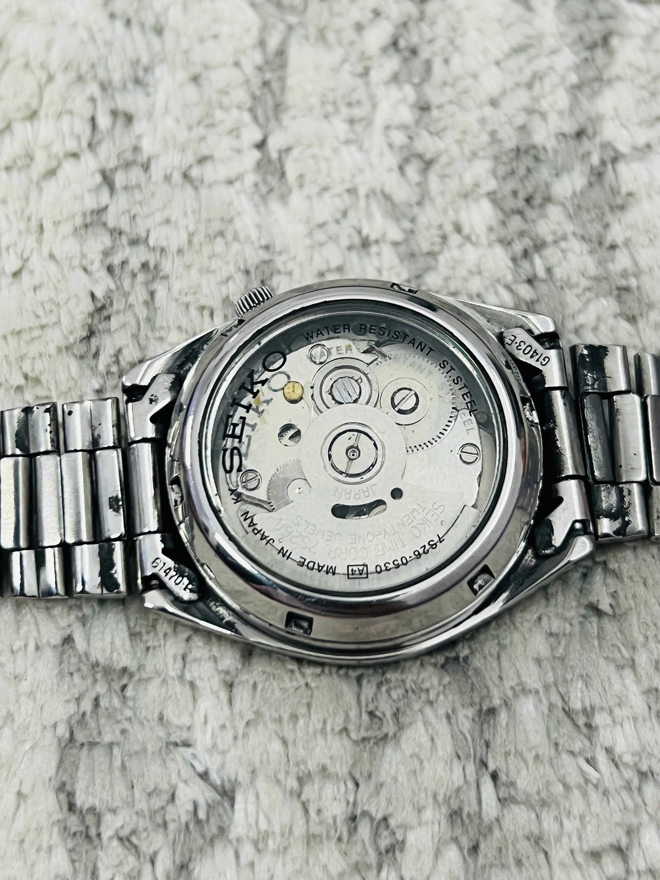 【OH済】セイコーファイブ7S26オートマチック21石メンズ腕時計 SEIKO 5 Automatic Men's Watch 21Jewels 7S26-02F0 36mm From Japan