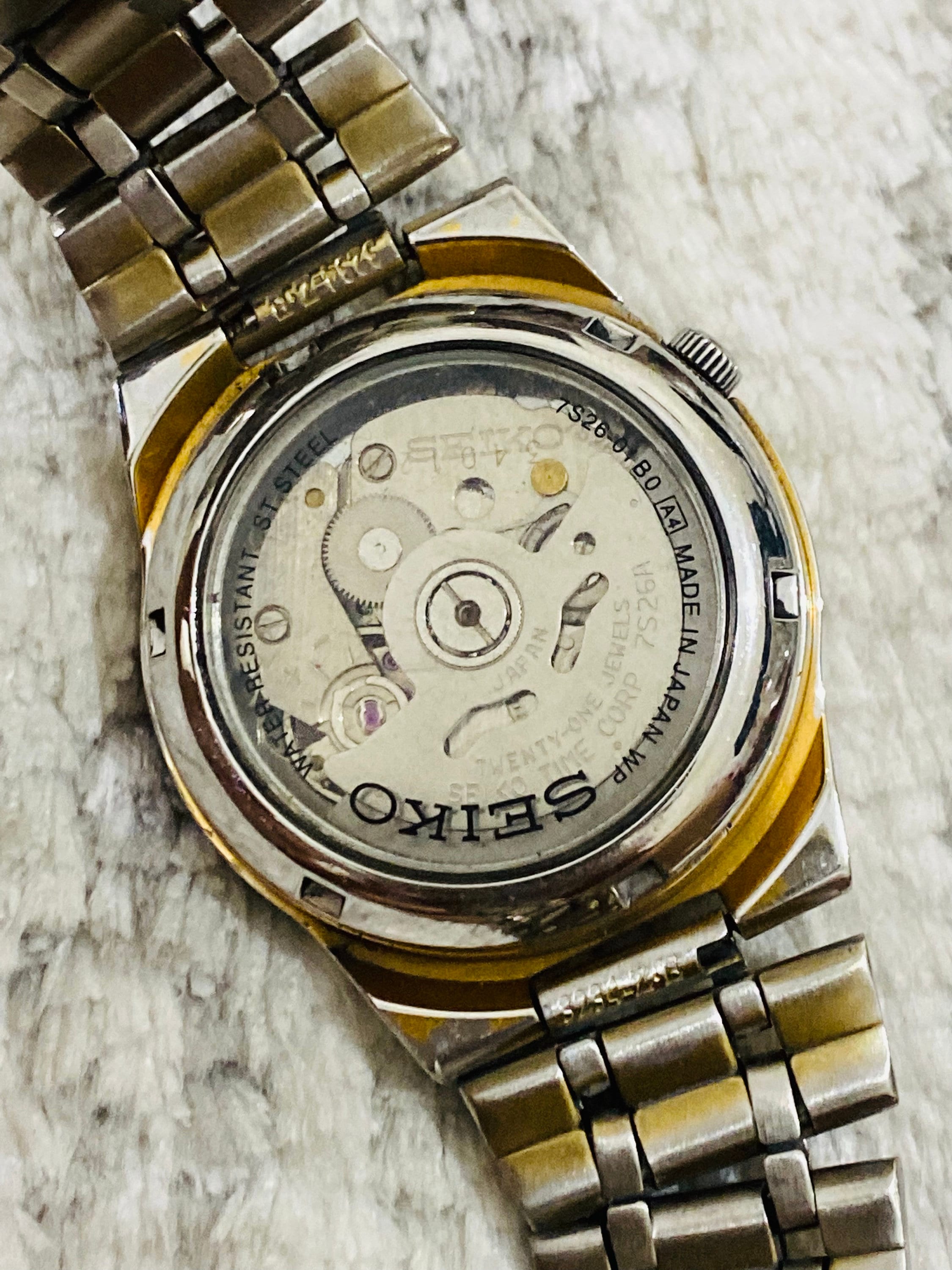 Vintage Seiko 5 Automatik 21 Jewel Bewegung No 7S26 01B0 Datum Tag Herren Armbanduhr Etsy