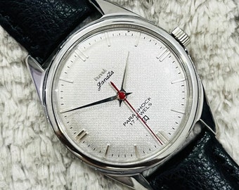 Vintage HMT Janata Manual Winding Rare Silver Dial 17Jewels Men’s Wrist Watch~ Mechanical Watch~ Gift for him/her