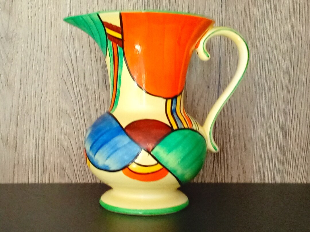 Fabulous Late 1920s Handpainted ART DECO Crown Devon Fieldings JUG or