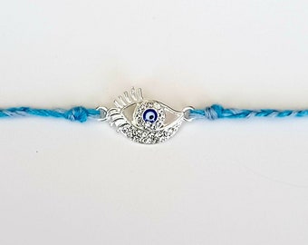 Rakhri, bracelet Rakhi, Raksha Bandhan rakhi, bracelet mauvais œil, rakhi moderne, bracelet à breloques, Rakhi, rakhis pour raksha bandan, rakhi fait main