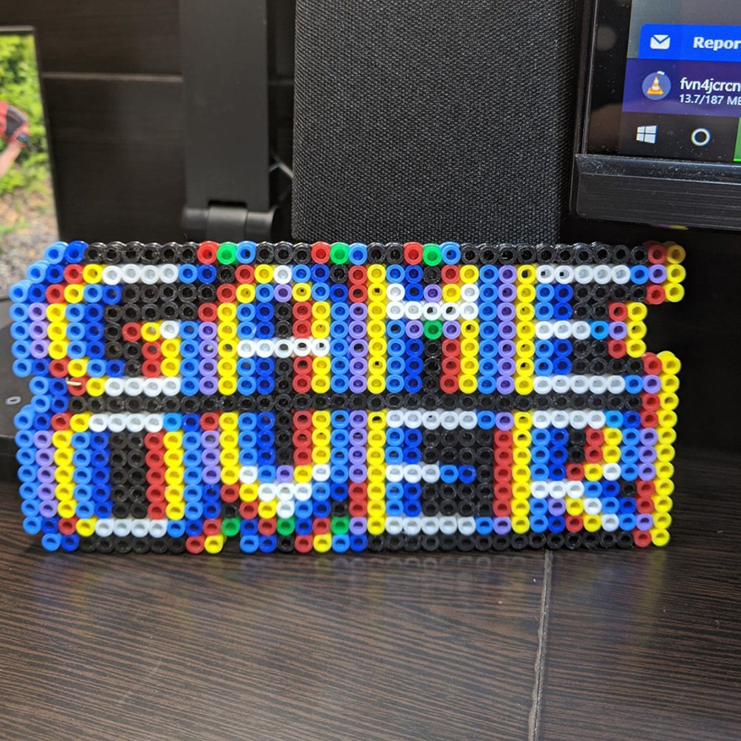 Game Over Perler Bead Etsy
