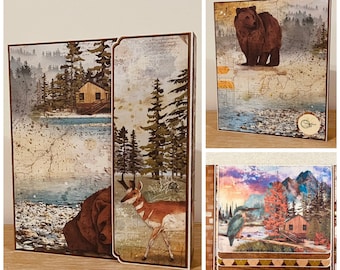 Album photo Animaux Fait main 28 photos 10x15cm avec insert photos Scrapbooking Idée cadeau fille ou garçon