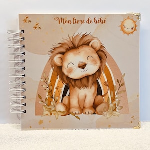Livre de Bébé Album Naissance Animaux Bohème Boho Mixte Fille ou Garçon 1ère année Fait main Idée Cadeau Naissance Baby shower Future maman