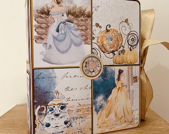 Album photo "Cendrillon & La Belle et la Bête" Fait main Scrapbooking 50 photos Idée Cadeau à offrir