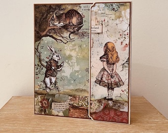 Album photo Alice au Pays des Merveilles | Fait main artisanal | 28 photos 10x15cm | Scrapbooking | Idée cadeau | Livraison gratuite