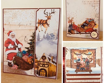 Album photo NOEL rouge Fait main 28 photos 10x15cm avec insert photos Scrapbooking Idée cadeau