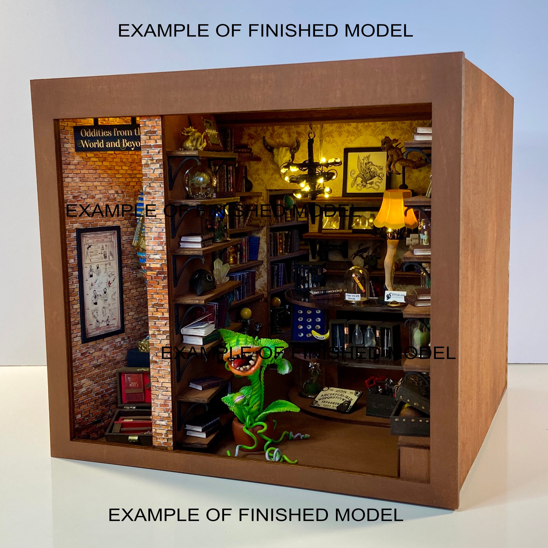 Book Nook Kit Diorama 'Library/Store' Diorama Book Etsy