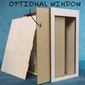 Optional window - Crystal Clear Cast Acrylic for Diorama Book Nook