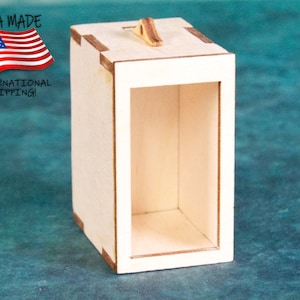 MINI Blank Canvas Book Nook Kit (MINI), UNASSEMBLED, Laser Cut Wood, Whimsical or Fantasy, Cute Book Nook