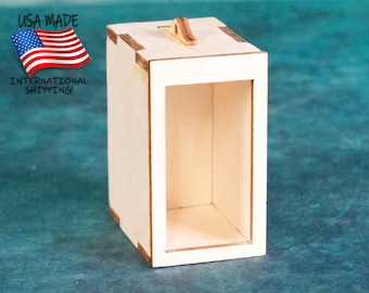 MINI Blank Canvas Book Nook Kit (MINI), UNASSEMBLED, Laser Cut Wood, Whimsical or Fantasy, Cute Book Nook