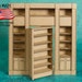 Hidden Door Library Wall with Hinged Door (LBH) - 9.25' x 9.75' chip board - for Dollhouse, Diorama, Book Nook 