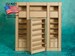 Hidden Door Library Wall with Hinged Door (LBH) - 9.25' x 9.75' chip board - for Dollhouse, Diorama, Book Nook 