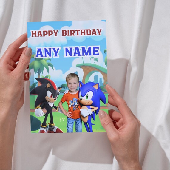 Personalised Kids Birthday Card – With Child's Photo & Favourite Character | A5 Size, 230gsm Matte